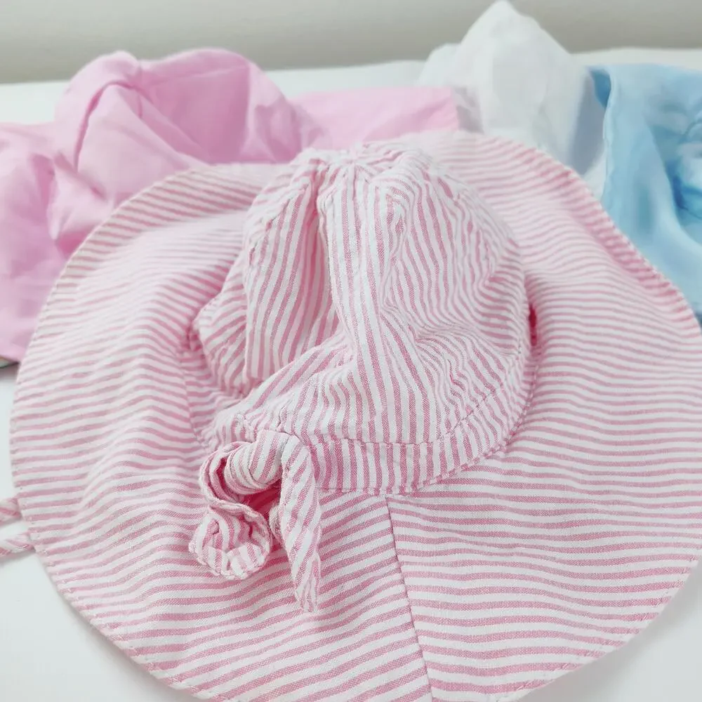 5-Piece Summer Newborn Hat Bundle - Pastel Styles